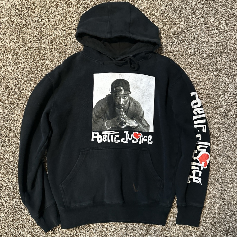 Black Poetic Justice Tupac Hoodie Sweater